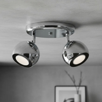 Plafon Techo 2 Luces Moderno Gu10 Led Manu 17 Cm Cival