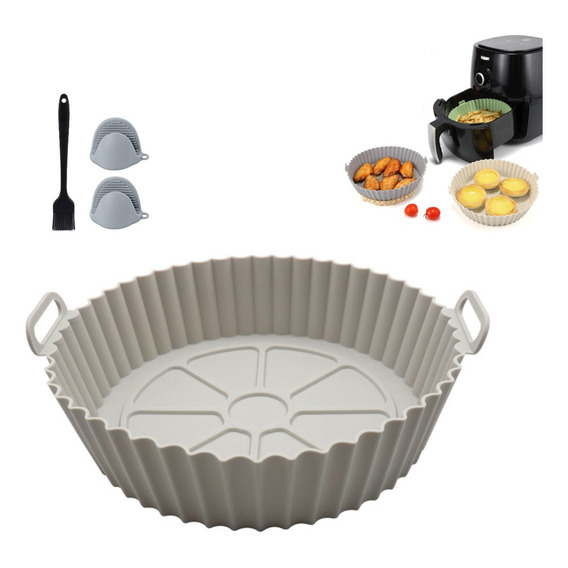 Bandeja Silicona Para Freidora De Aire Cesto Para Airfryer