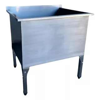 Tanque Industrial Reforçado Aço Inox 88x70x90cm Com Válvula