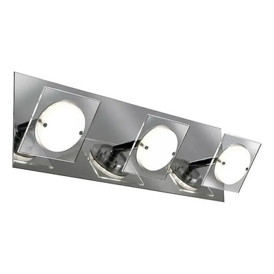 Aplique 3 Luces Led Sun Moderno 30w Pontente Acero Cromo/neutro Neutro