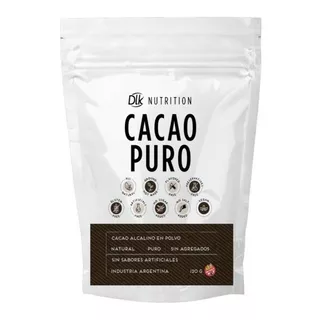 Cacao Puro 120gr Dulkre Nutrition Sin Tacc Vegano Livmarket