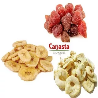 1.5kg Platano Chips /fresa /manzana Aros -fruta Deshidratada