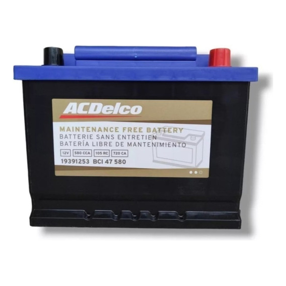 Bateria Acdelco Cruze 1.4 Y 1.8 2011-2018