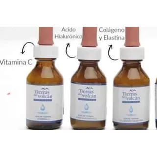 Set Serum Hialuronico Vitamina C Colageno Tierras Del Volcan