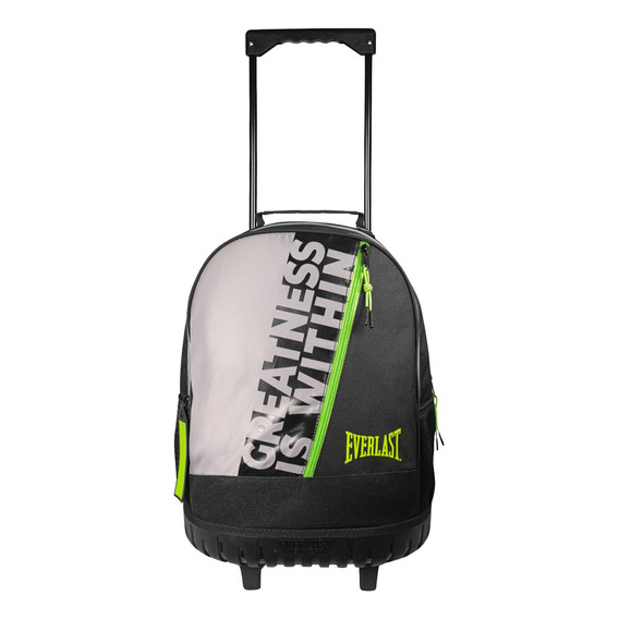 Mochilas Escolares Con Carrito Everlast Head Nasa Nena Niño Color Everlast Negro 27685