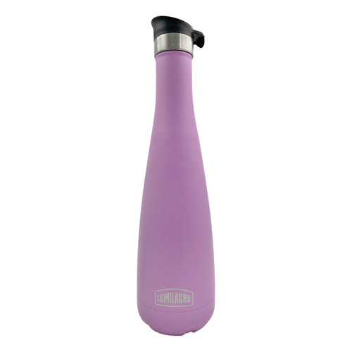 Termo Lumilagro Acero Inoxidable 750 Ml Tapón Botón Color Rosa