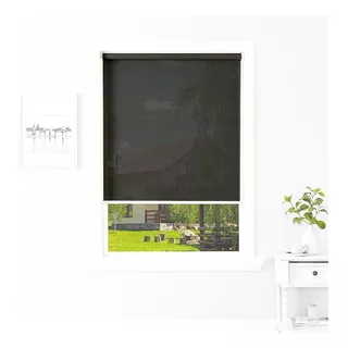 Persiana Enrollable Sun Screen 3%, 1,20 L X 1,10 H, Color Negro