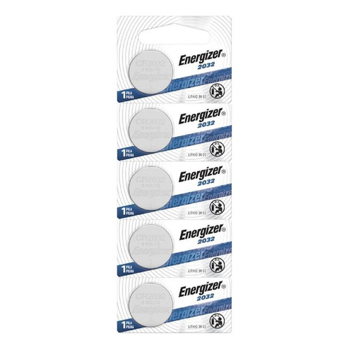 Pila Energizer De Boton Modelo 2032 3v Tira Con 5 Piezas 240 Mah 