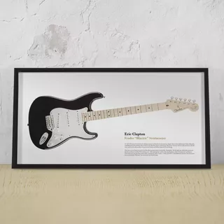 Cuadro Guitarra Eric Clapton Fender Blackie 30 X 60 Cm