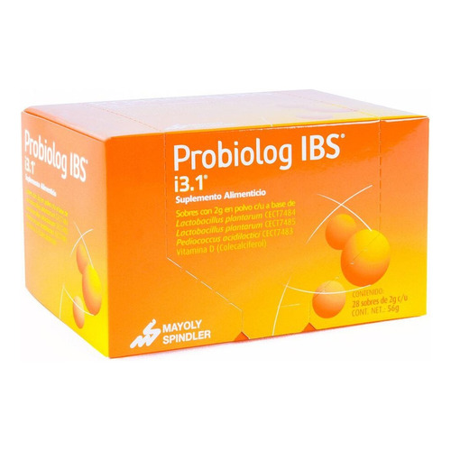 Probiolog Ibs Suplemento Alimenticio Con 28 Sobres Sabor Naranja