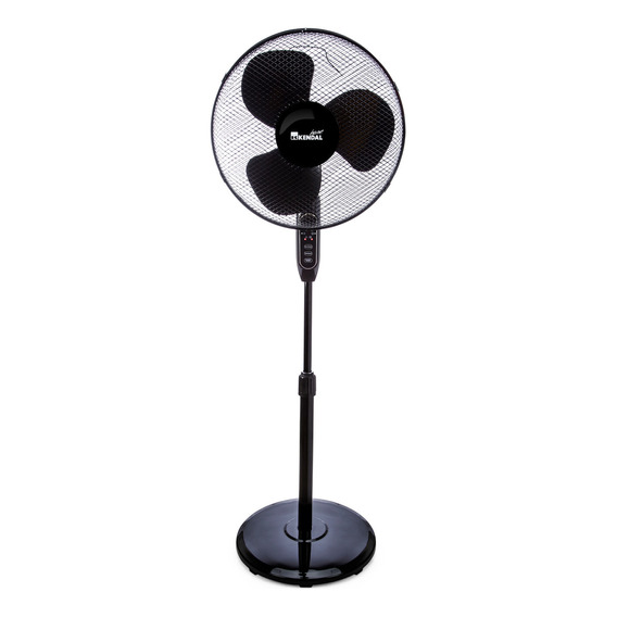 Ventilador Pedestal 16´´ Plástico Con Control Remoto Color de la estructura Negro Color de las aspas Negro