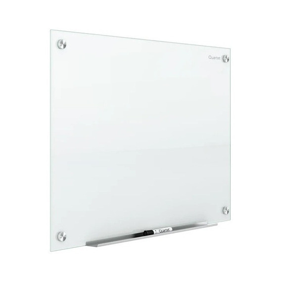 Pizarrón De Cristal Infinity Blanco 90x60 Quartet P6824