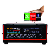 Amplificador Estéreo Ambiente Receiver 6000w Blueethooth Usb