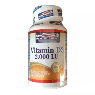 Vitamina D3 2000 Iu X 100 Softgels - Healthy America