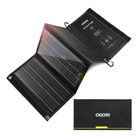 Panel Solar Plegable Portátil 30w 2usb Para Móviles/tablets