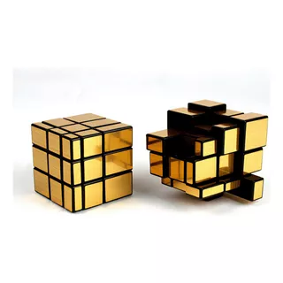 Cubo Mágico Mirror Blocks Espelhado Qiyi Dourado 3x3