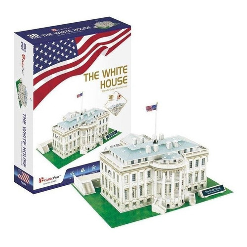 Casa Blanca Eeuu Puzzle 3d 64 Piezas Rompecabezas