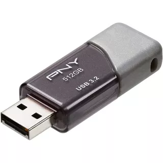 Memoria Pny 512 Gb Unidad Flash Usb 3.0 Turbo 100mb/s Color Gris