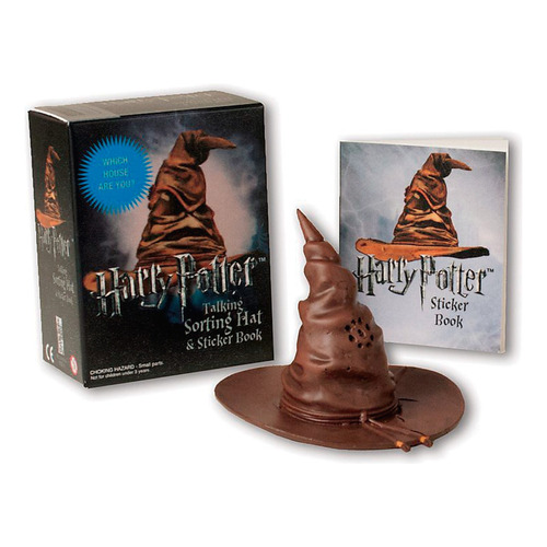 Figura Harry Potter Talking Sorting Hat And Sticker Book, De Running Press  -. Editorial Running Press, Tapa Blanda, Edición 1 En Inglés, 2017