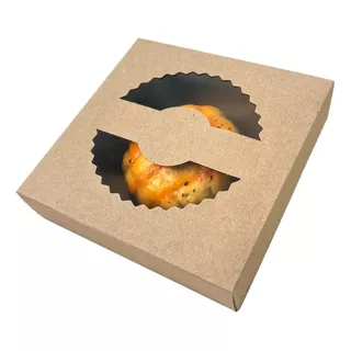 Embalagem Para Torta C/ Visor (17 X 17 X 4 Cm) - 50 Unidades