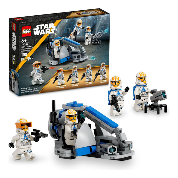 Kit Lego Star Wars Combate Soldados Clon De 332 Ahsok 75359 Cantidad de piezas 108