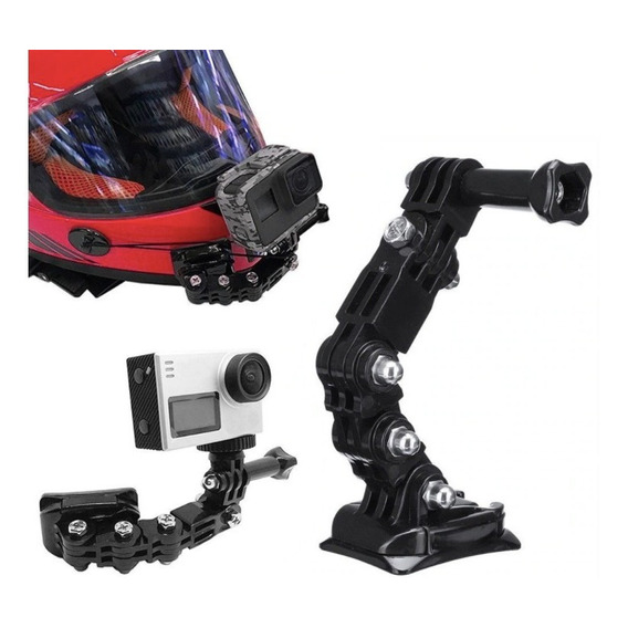 Soporte Gopro Hero Frontal Para Casco Moto Bicicleta