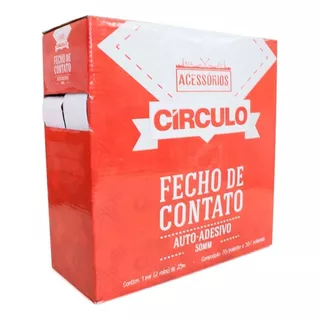 Fecho De Contato Auto Adesivo 50 Mm 25 Mts  2 Fitas De 25 Mt