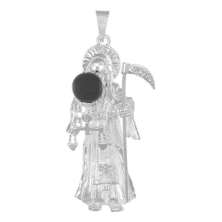 Dije De Plata 925 De Dije De La Santa Muerte 4.6 Cm