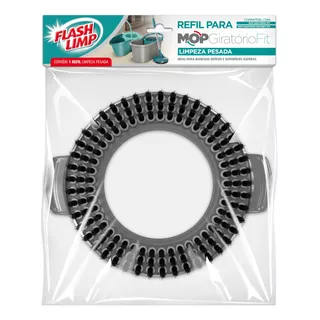 Refil Limpeza Pesada Mop Giratório Fit Rmop7191 Flash Limp Cor Cinza