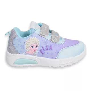 Zapatillas Niñas Footy Frozen Elsa Con Luz Al Pisar Frz0129 