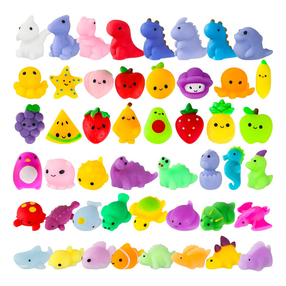 Juguetes Mochi Escuichi Squishy Kawaii Antiestres 48 Piezas