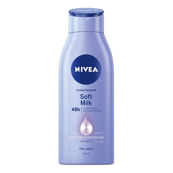 Crema Corporal Nivea Soft Milk Con Hydra Iq Y Karité 400ml