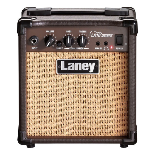 Combo Amplificador Guitarra Acustica Laney La10 Entradas Aux Y De Auriculares Color Marrón Claro