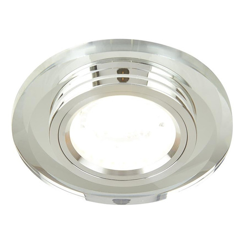 Lampara Mini Empotrable Techo Dirigible Mr16 Cristal Espejo Color Blanco Tecnolite Ceiling / Down Light