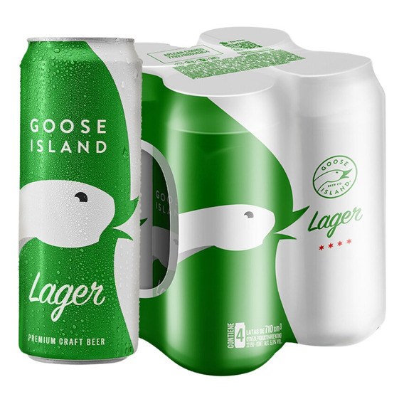 Cerveza Goose Island Lager X 710cc Pack X4
