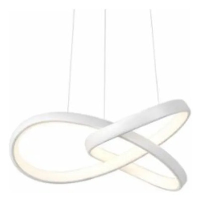 Colgante Led Orbit 40w Blanco Diseño Vanguardista Luz Dinám Blanco