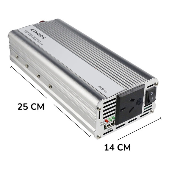 Inversor Conversor Inverter 12v A 220v 800w Auto Camión Pro