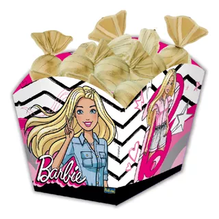 Cachepot Festa Infantil Barbie Decoração Aniversario
