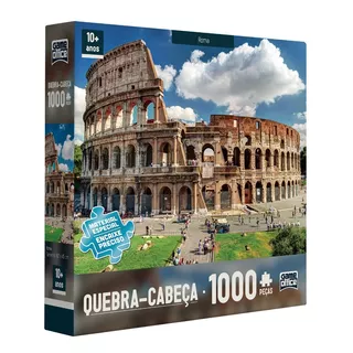 Quebra Cabeça Puzzle Roma 1000 Peças Game Office