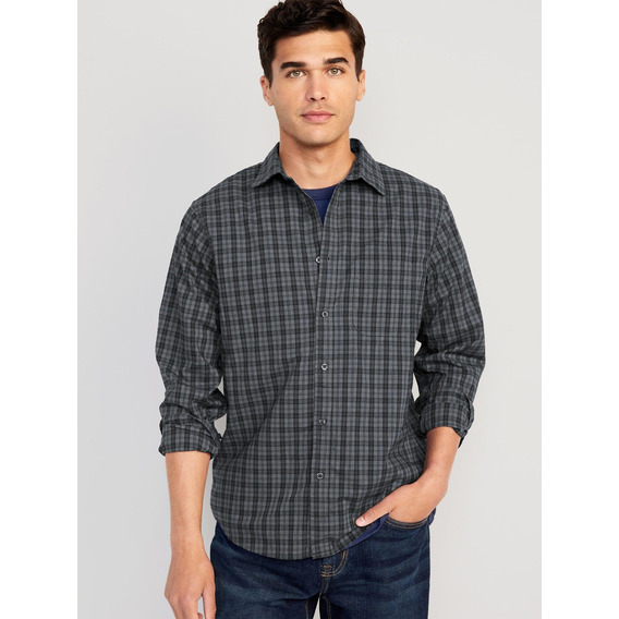 Camisa Hombre Old Navy Classic Fit Gris