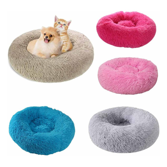 Cama Antiestrés De Felpa Suave Para Mascotas 70cm