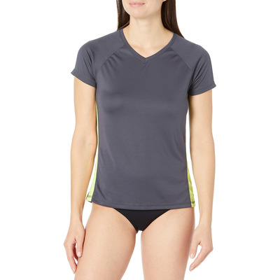 Kanu Playera De Surf En Manga Corta Para Mujer, S, Carbon