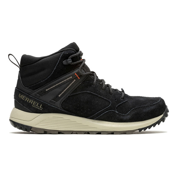 Bota Merrell Wildwood Mid Ltr Wp Black Para Hombre