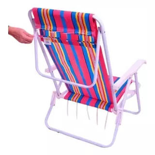 Refil Para Cadeira De Praia Reclinável - 3 Un Cor Variados Desenho Do Tecido Listrado