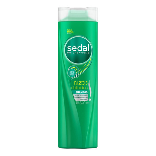 Shampoo Sedal Co-Creations Rizos Definidos en botella de 340mL por 1 unidad