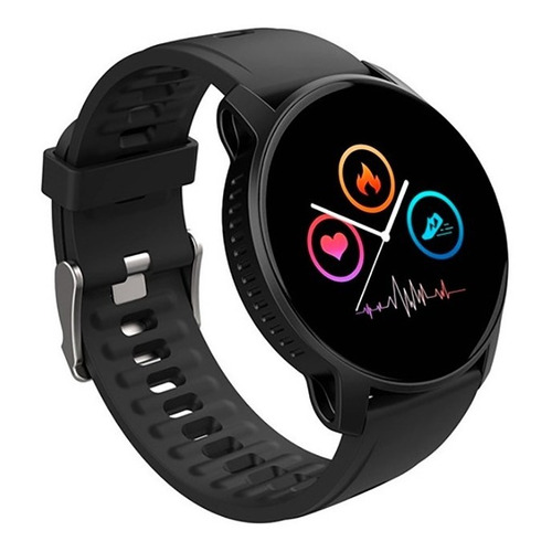 Smartwatch Reloj West W9 Multi Deportes Android / Ios Color de la caja Blanco Color de la malla Negro