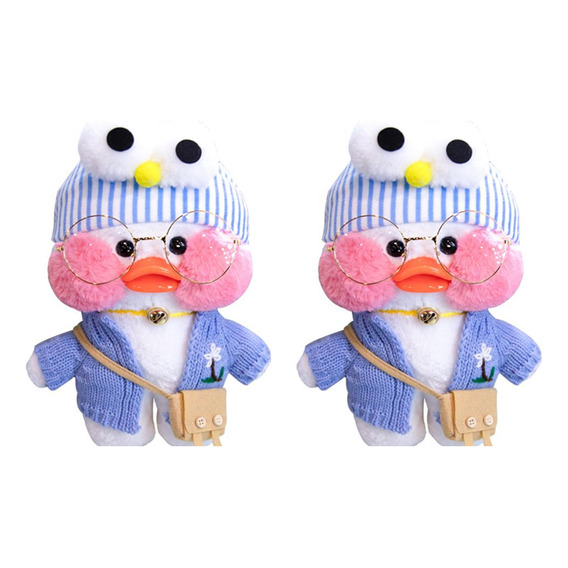 Lalafanfan Cafe Juguete De Peluche Patito Con Accesorios 2pc