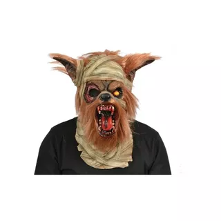 Mascara De Látex Lobo Momia Premium Halloween