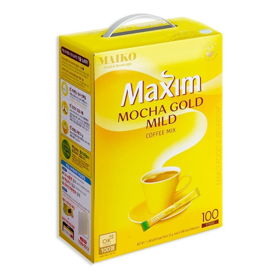 Café Coreano Maxim Mocca Gold 100 Sticks*12g C/u