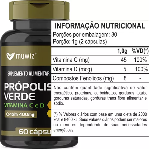 Vitamina C 500 mg com extrato de chá verde 95% 60 cápsulas